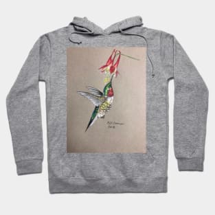 Ruby throated Hummingbird Hoodie